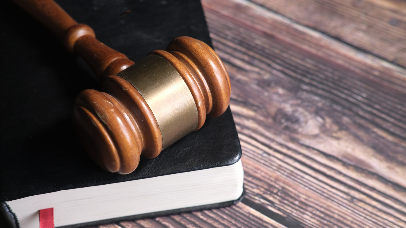 photo of a book and gavel